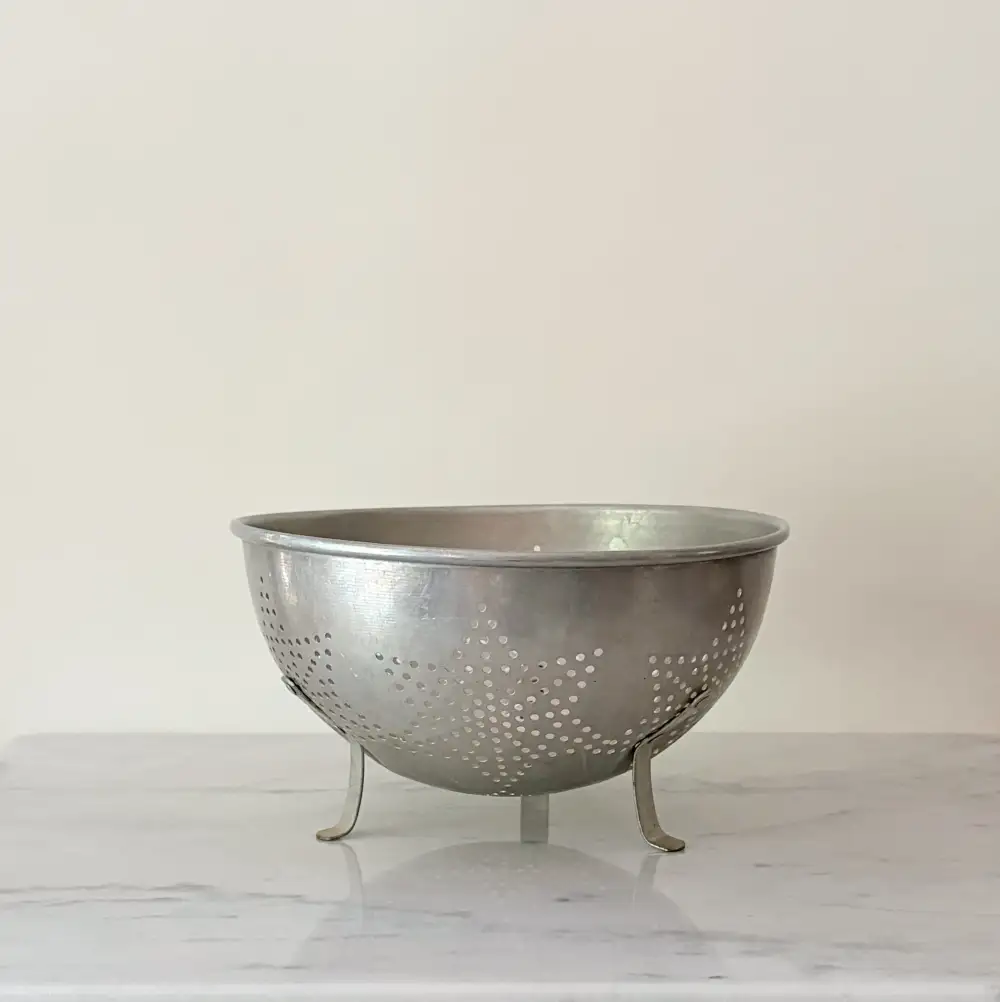 Vintage Tin Star Colander