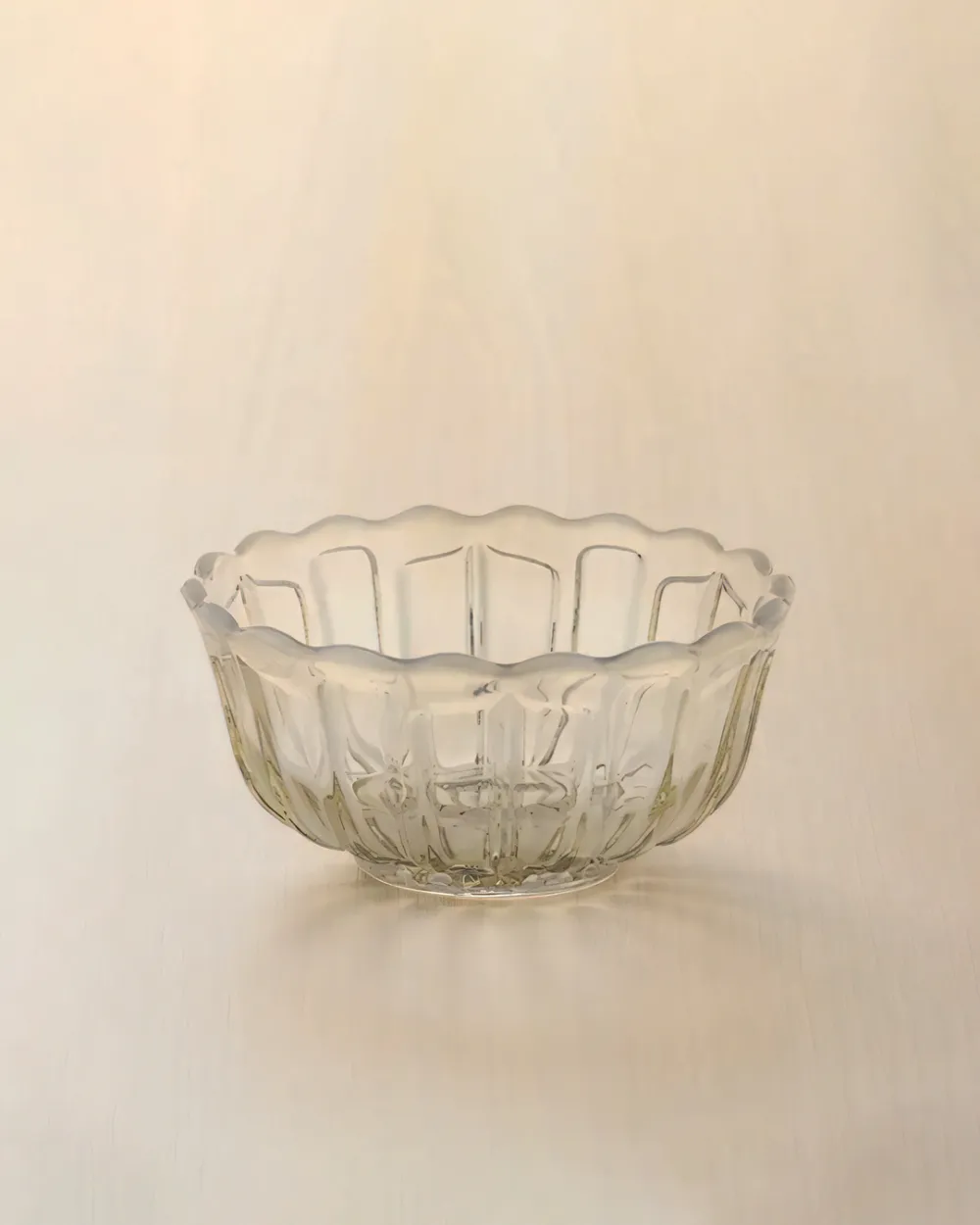 Pressed Glass Cold Noodle Bowl