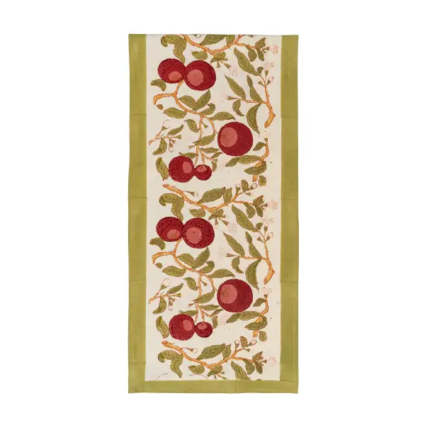 Citrus Tree Botanical Table Runner