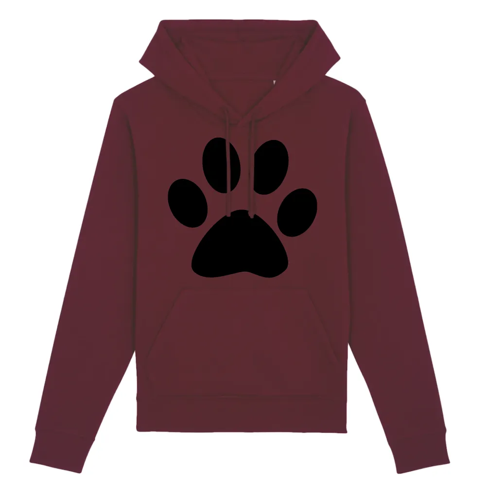 Paw Print Graphic Pullover Hoodie