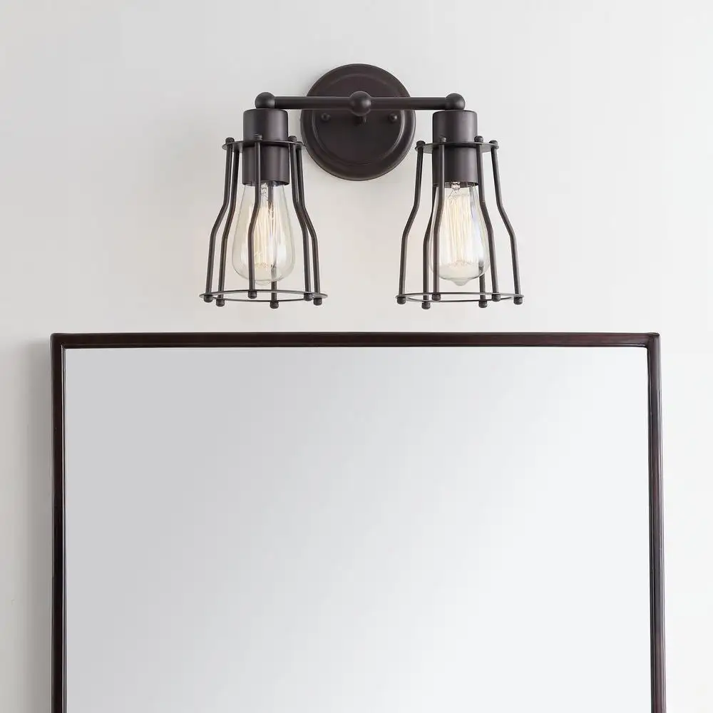 Dual-Light Metal Vanity Light