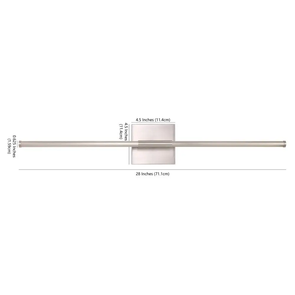 Dimmable Integrated LED Modern Metal Wall Sconce