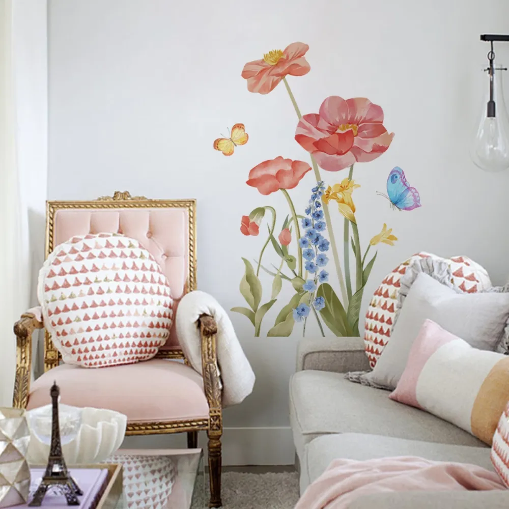 Watercolor Floral Wall Decal