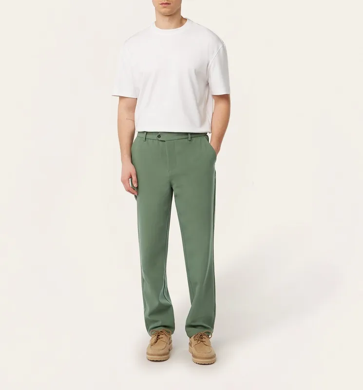 Straight Classic Pants Grass Green