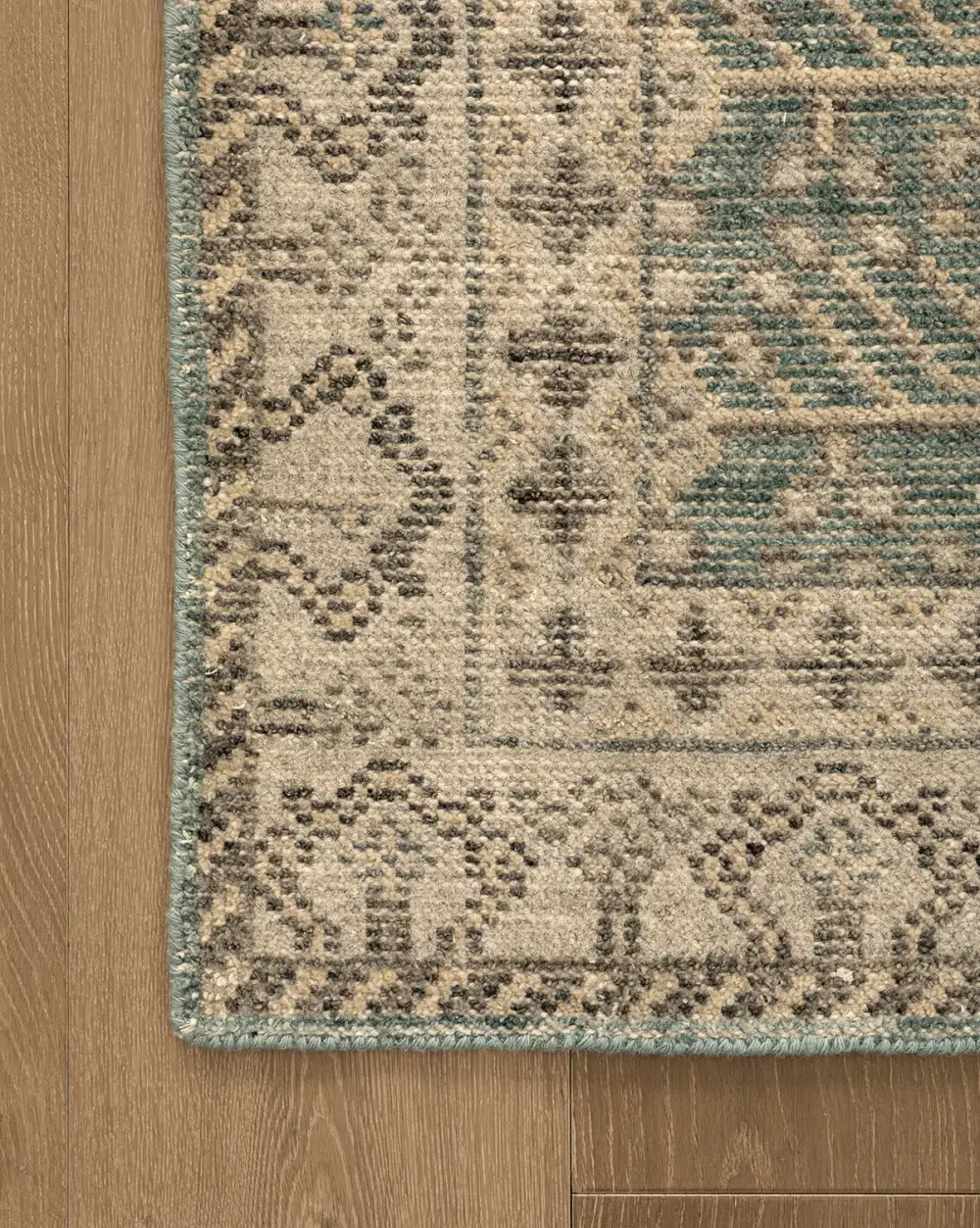Heirloom-Inspired Hand-Knotted Synthetic Area Rug