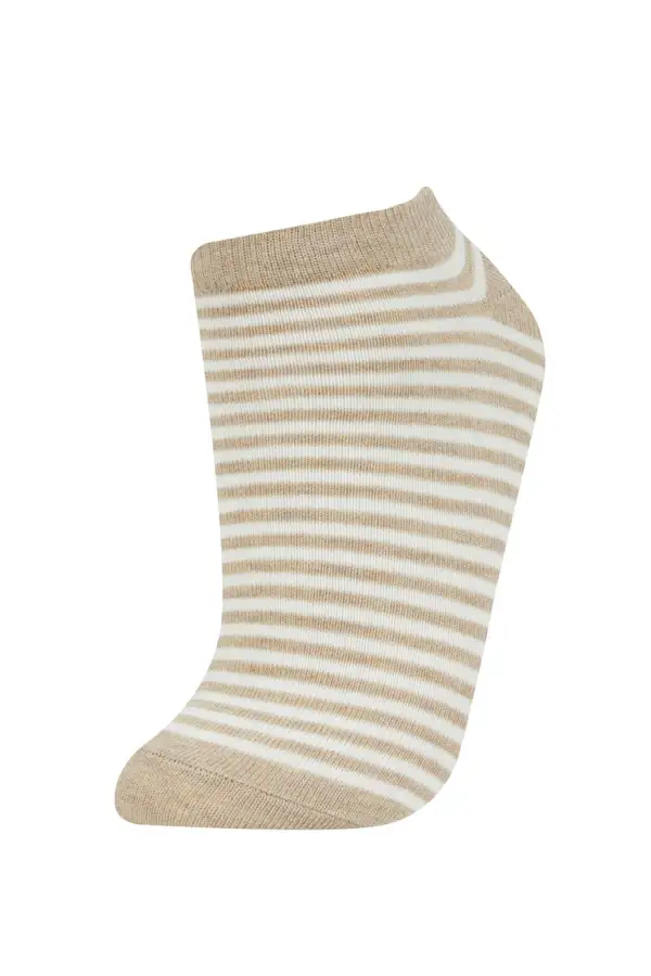 Five Pairs Of Printed Ladies' Ankle Socks