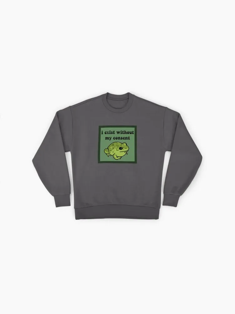 Cute Frog Anxiety Meme Sweatshirt