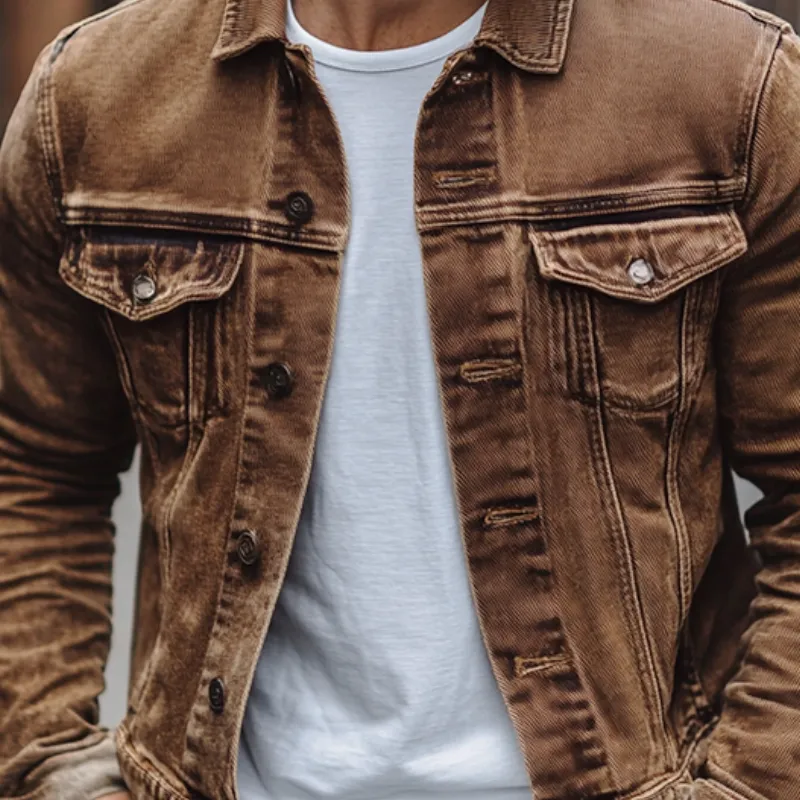 Zip Washed Jacket