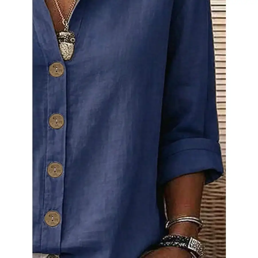 Soft Button Up Long Sleeve Shirt