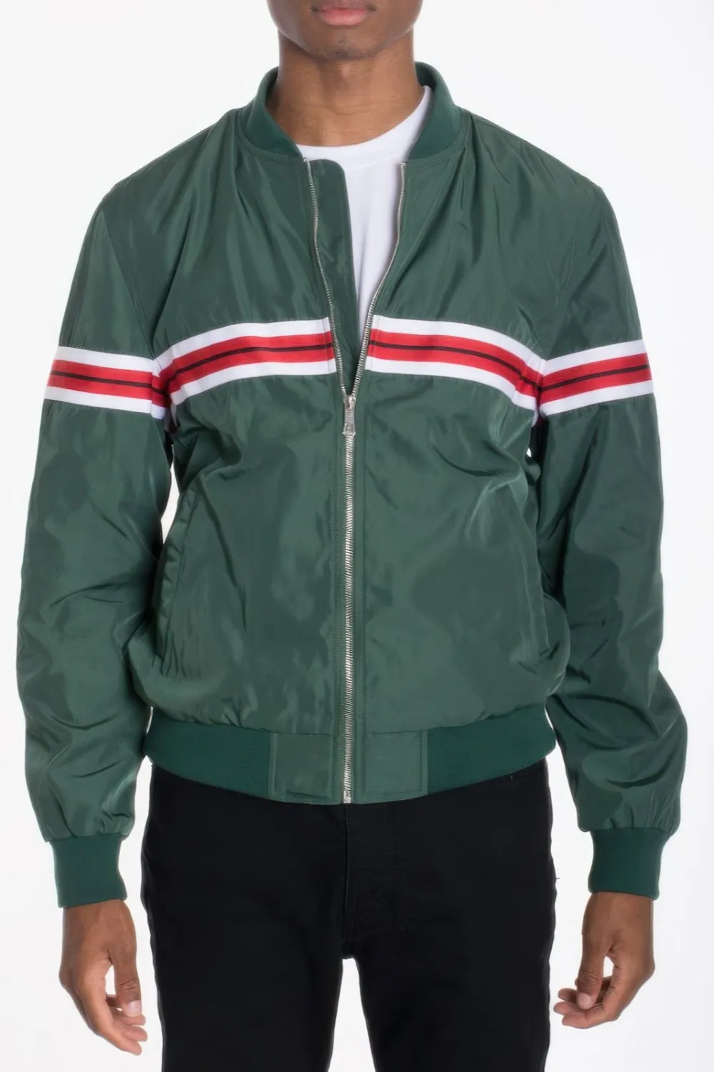 Woven Taped Bomber Jacket