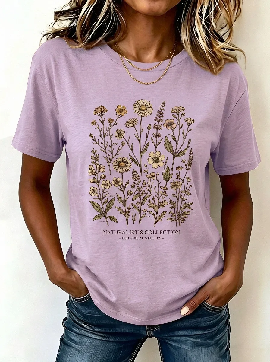 Botanical Nature Lover Wildflower T-Shirt