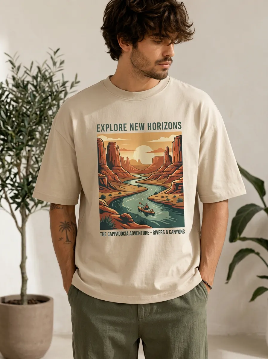 Men's River Canyon Adventure Graphic T-Shirt