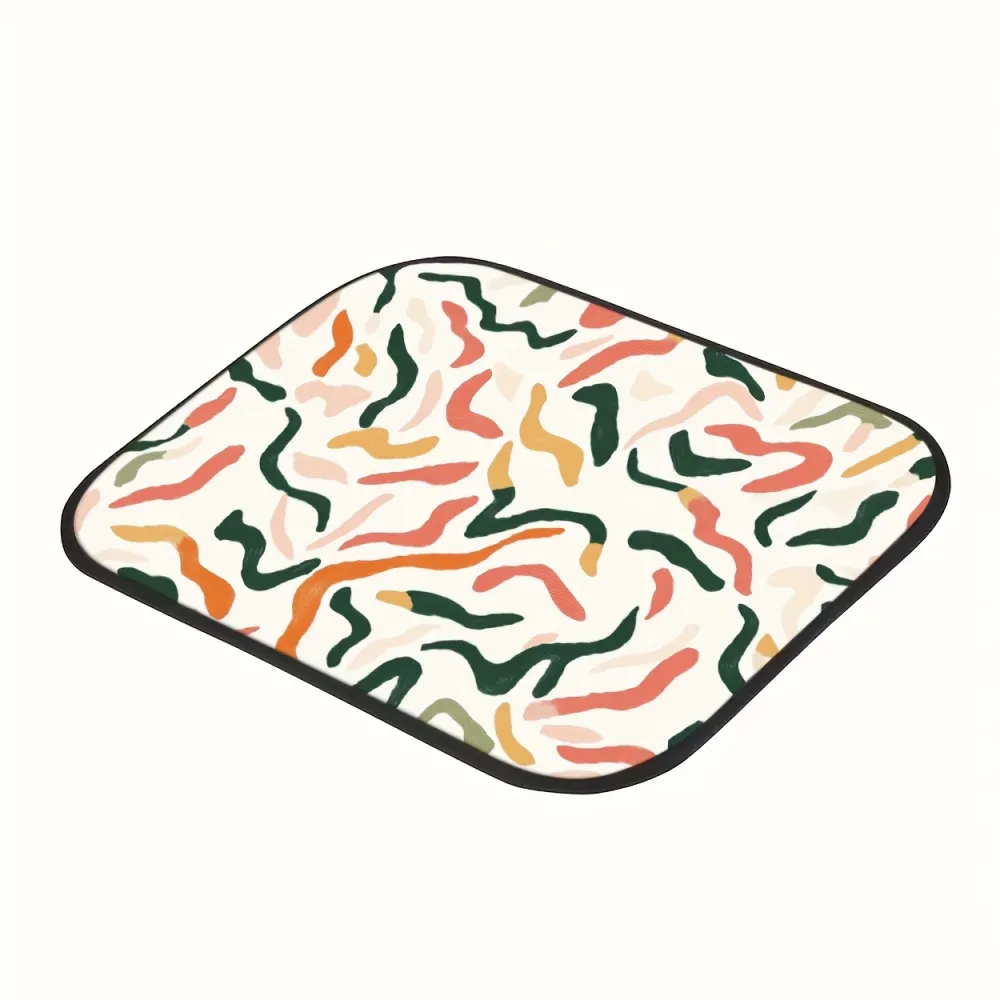 Wavy Abstract Car Trunk Mat