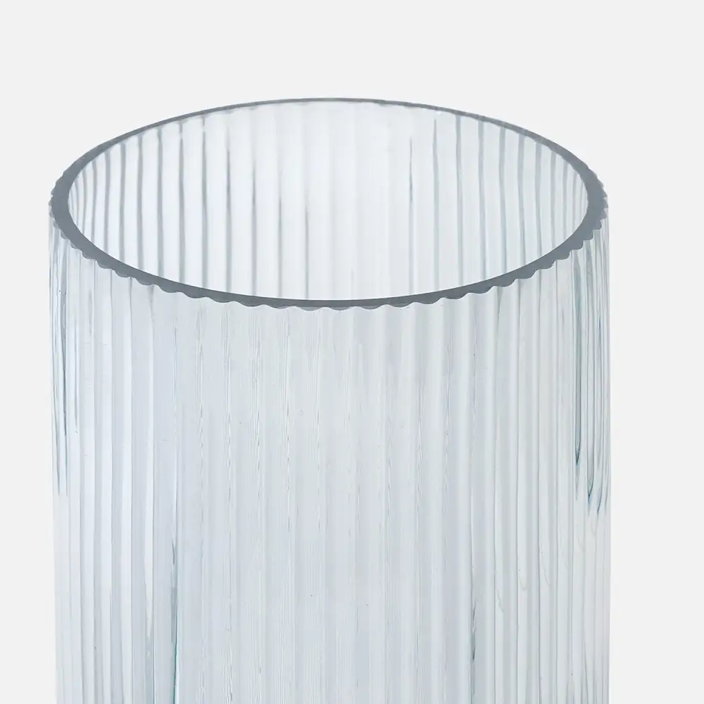Blue Tall Glass Vase