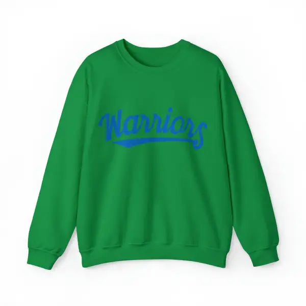 Everyday Script Blue Accent Gold Accent Team Graphic Crewneck Sweatshirt