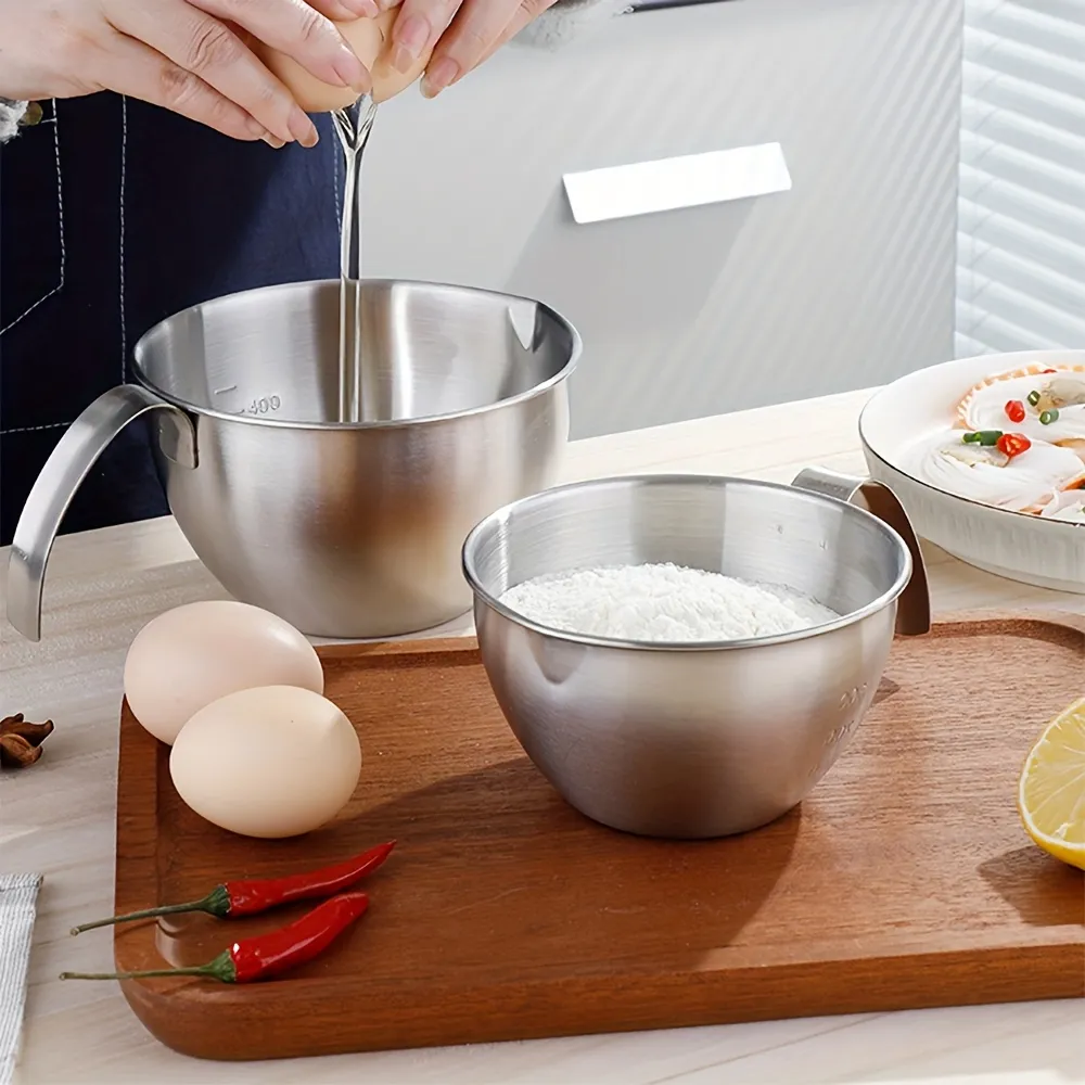 Measured Stainless Steel Mixing Bowl
