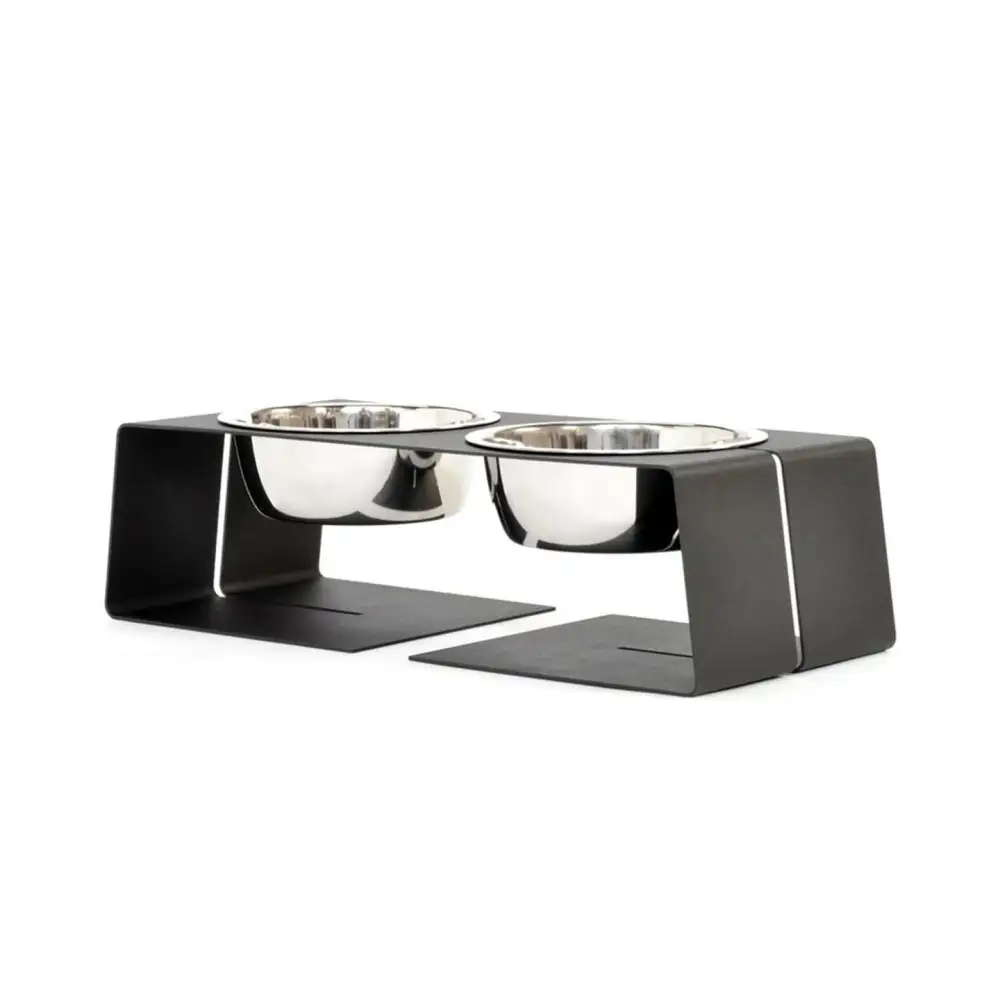 Elevated Polished Compact Pet Feeder