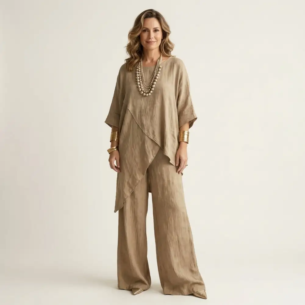 Shoyana | Asymmetric Linen Set