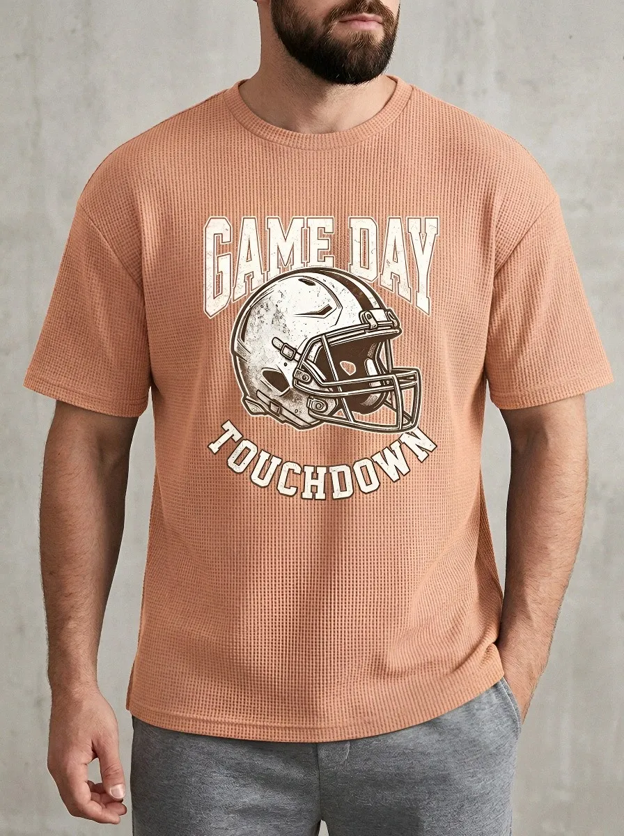 Football Graphic Casual T-Shirt