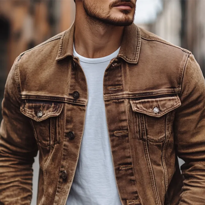 Zip Washed Jacket