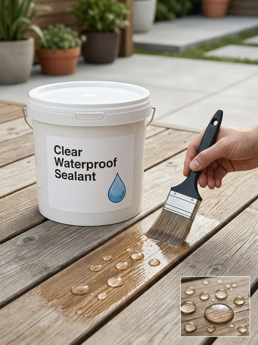 Wood-Surface Clear Waterproof Coating for Protective Finishing