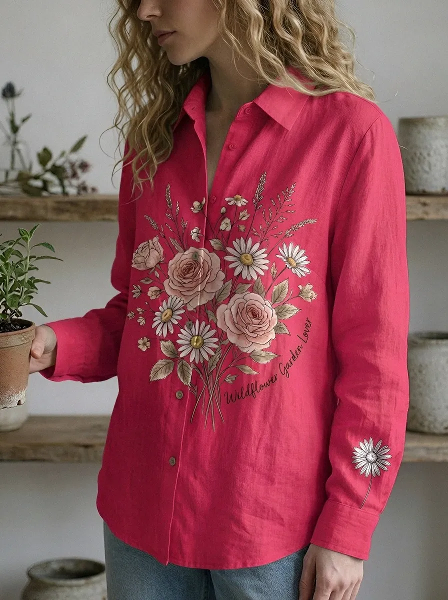 Wildflower Garden Lover Casual Shirt