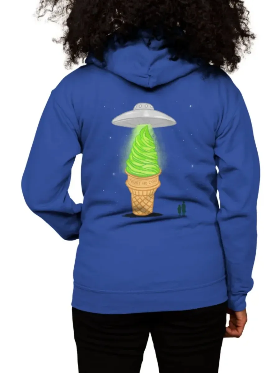 UFO Ice Cream Print Hoodie