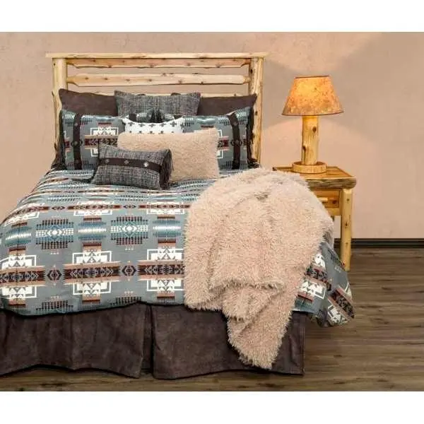 Geometric Suede Duvet Set