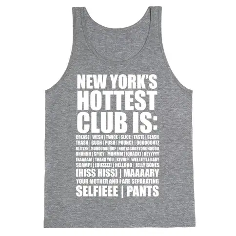 Club Quote Graphic Tank Top