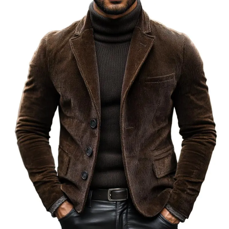 Corduroy Textured Tailored Blazer
