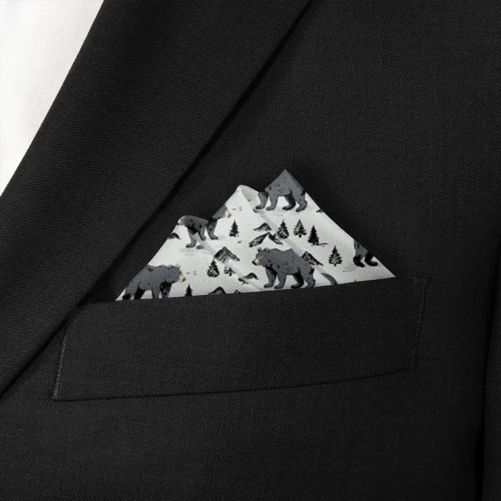 Refined Formal Animal Motif Pocket Square
