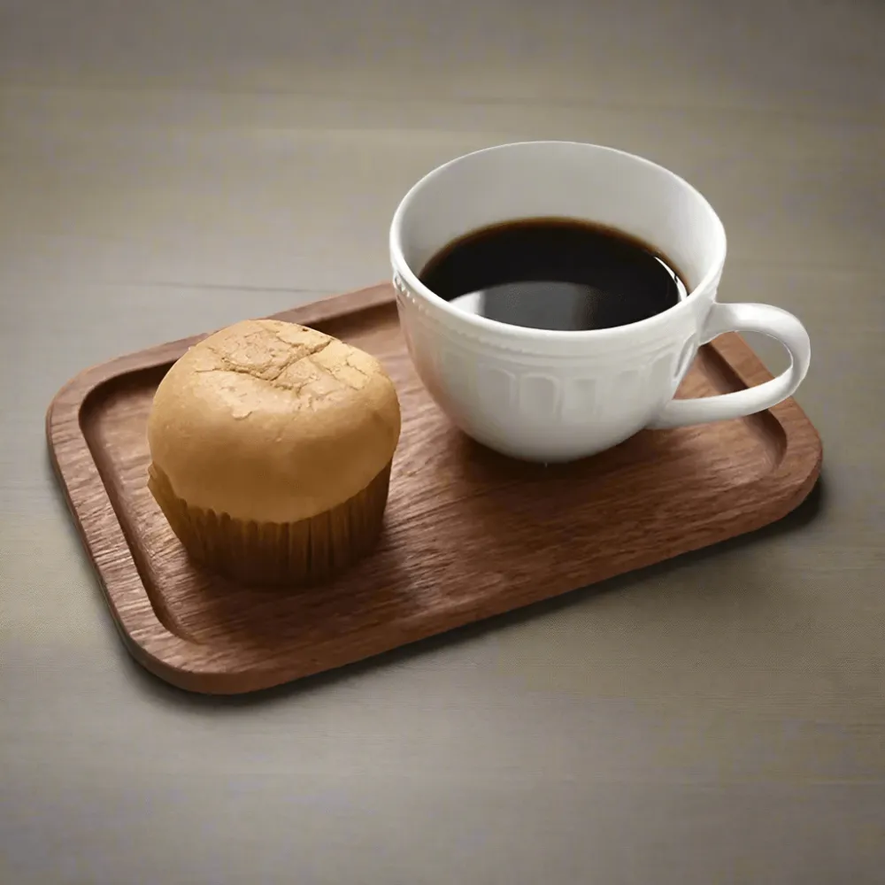 Acacia Wood Side Tray Set