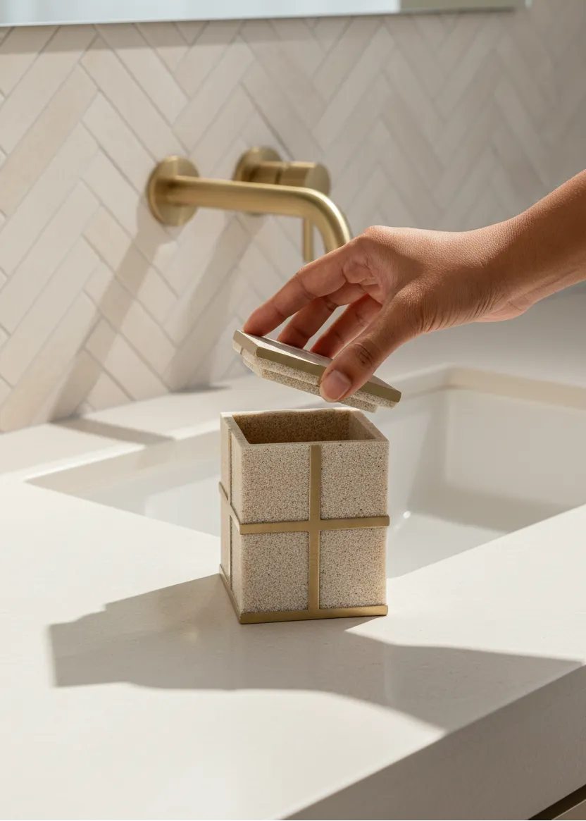Bathroom Set Beige Of