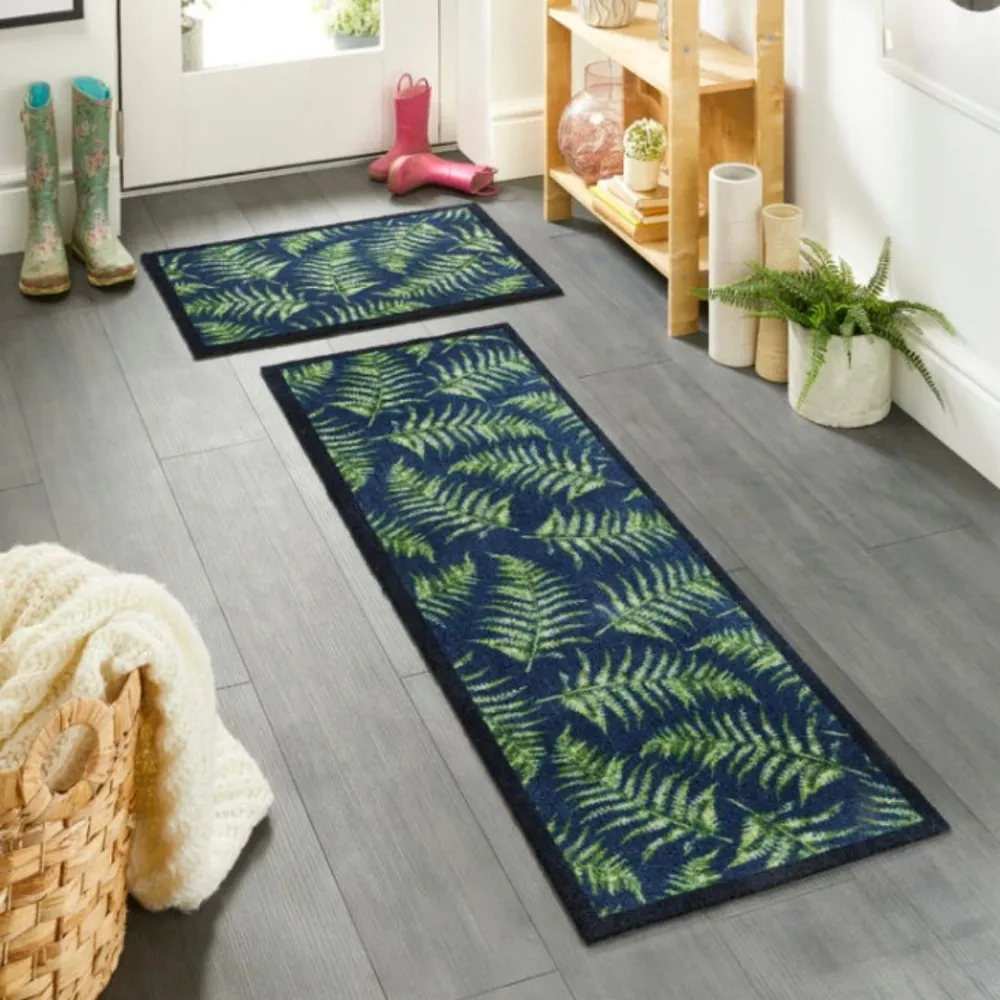 Fern Leaves Runner Rug