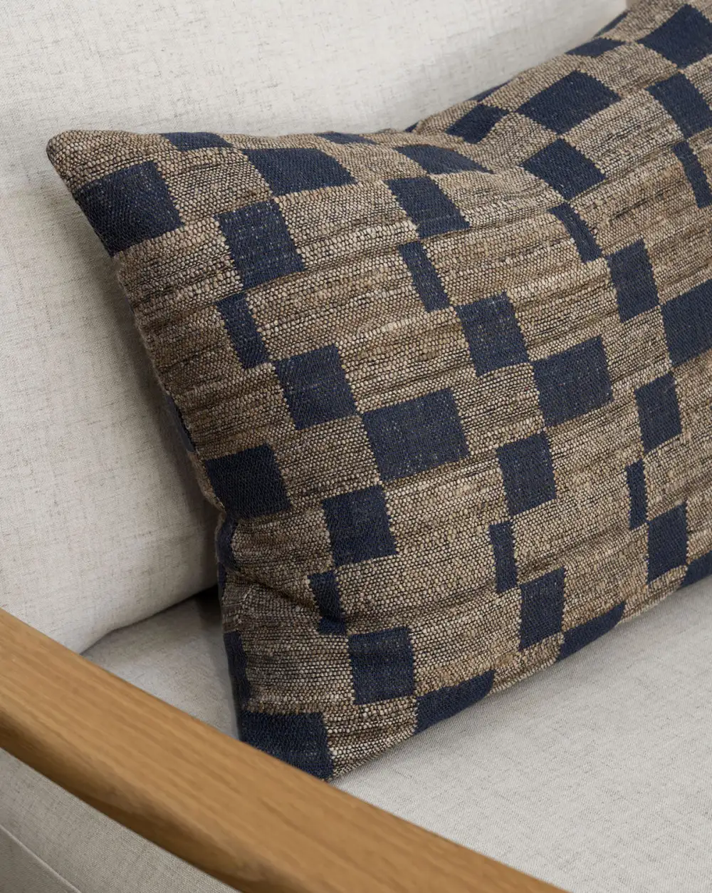 Geometric Wool Pillow Cover