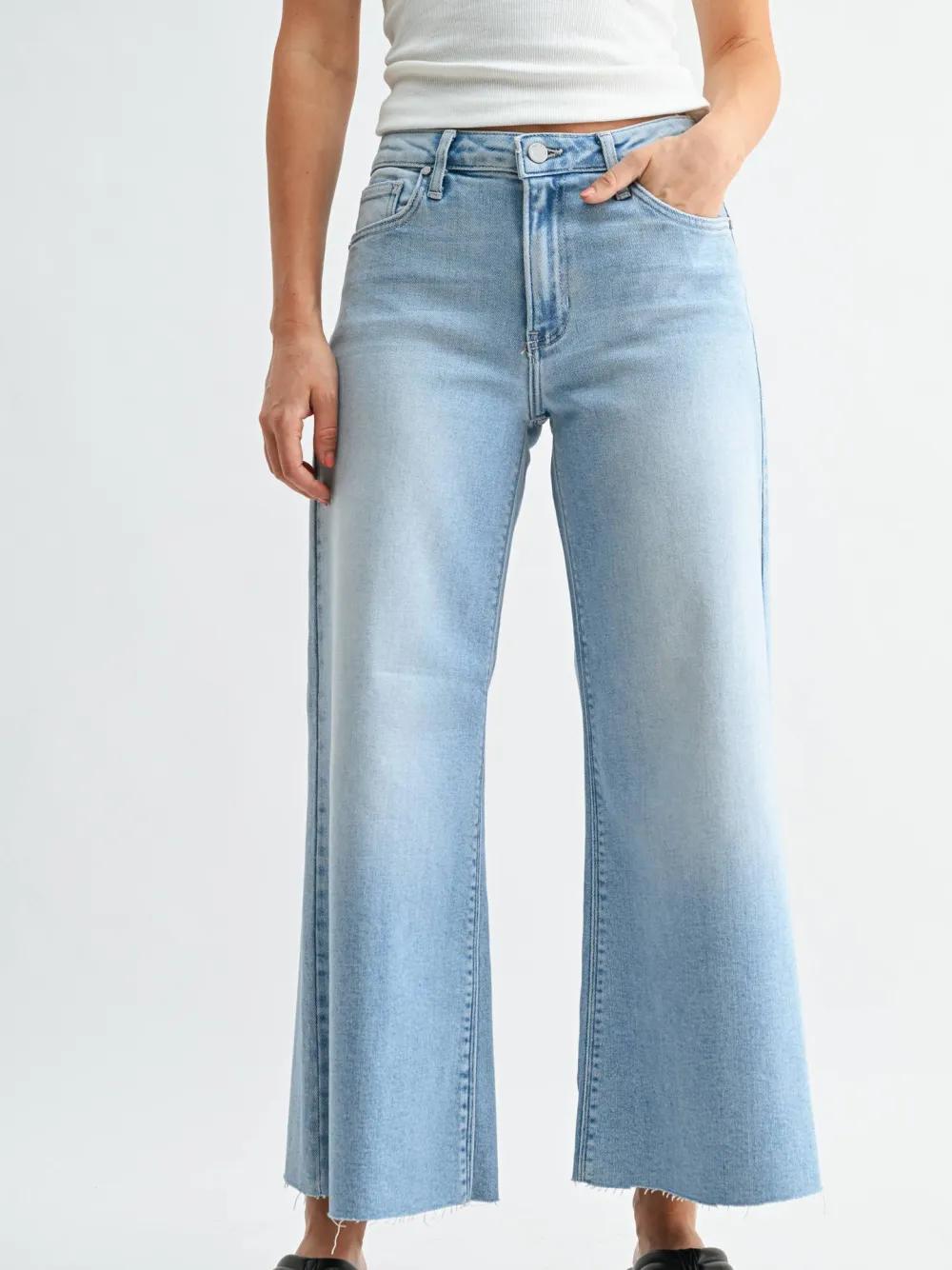 Wide Leg Relaxed Flared Everyday Jeans