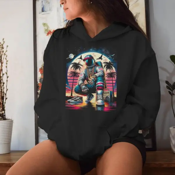 Space Swag Graphic Women Hoodie