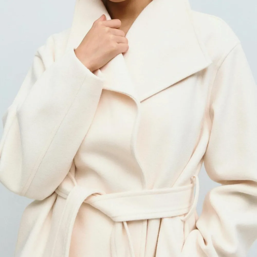 Relaxed Pearl Cascade Coat
