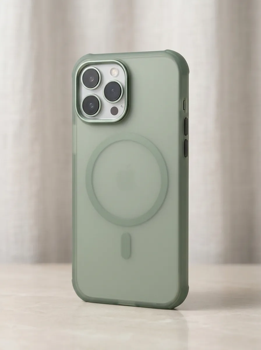 Sage Green Magnetic Matte Phone Case