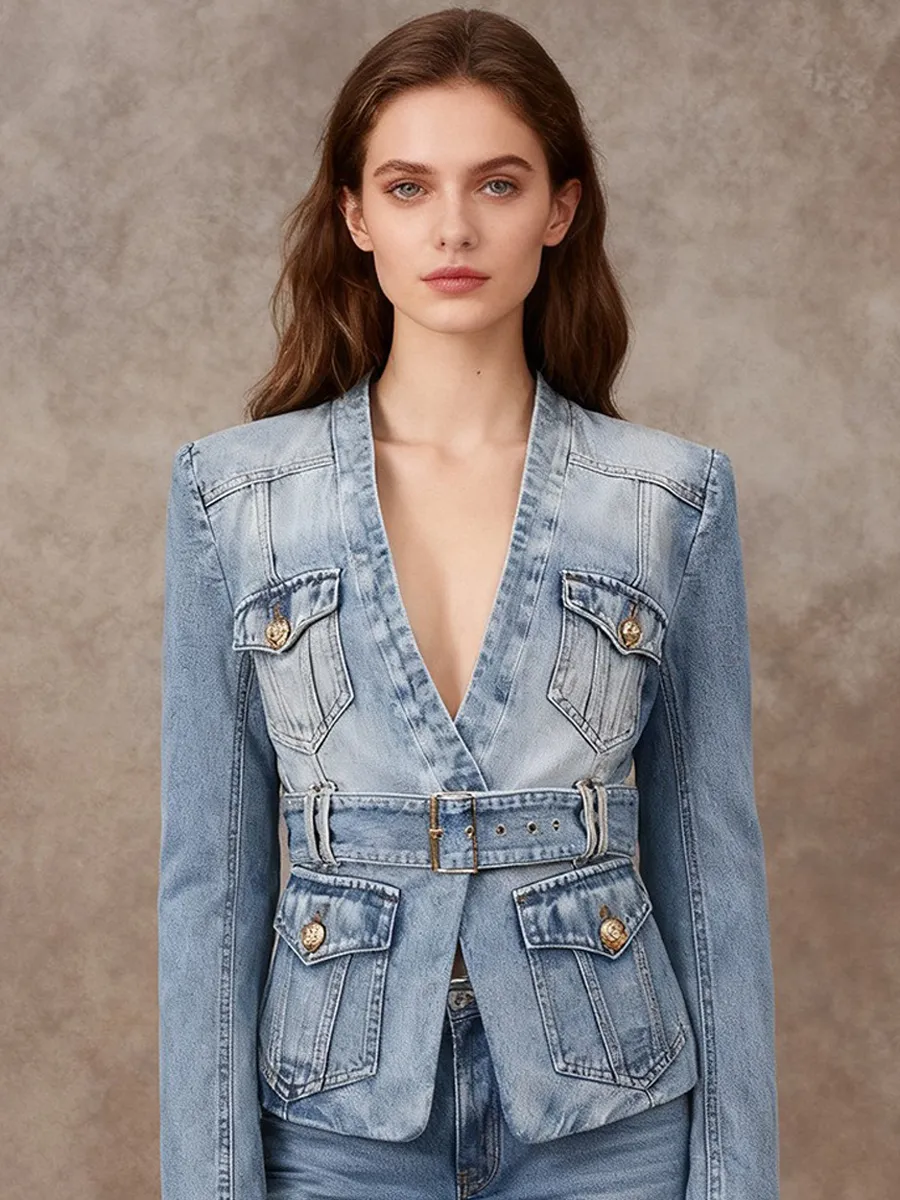 Maya Denim Blazer