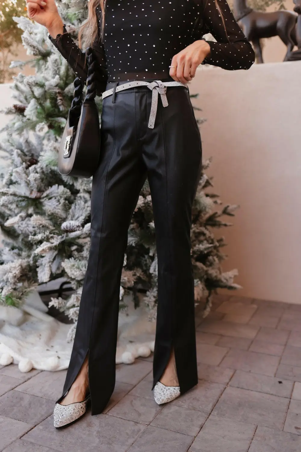 Flare Slit Casual Pants