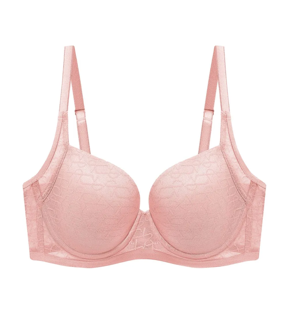 Women's Wired Push-Up Sheer Breathable Bra