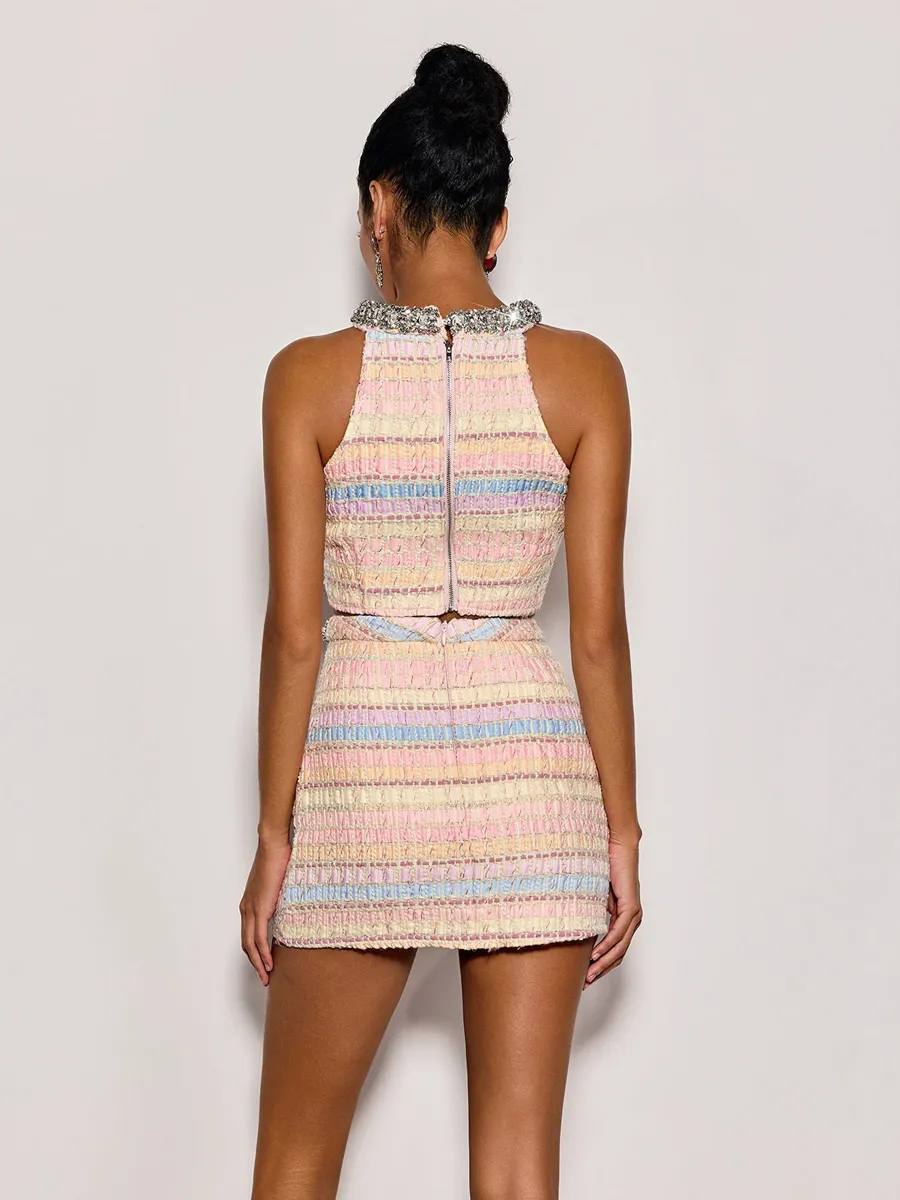 Layla Tweed Diamond Skirt Set