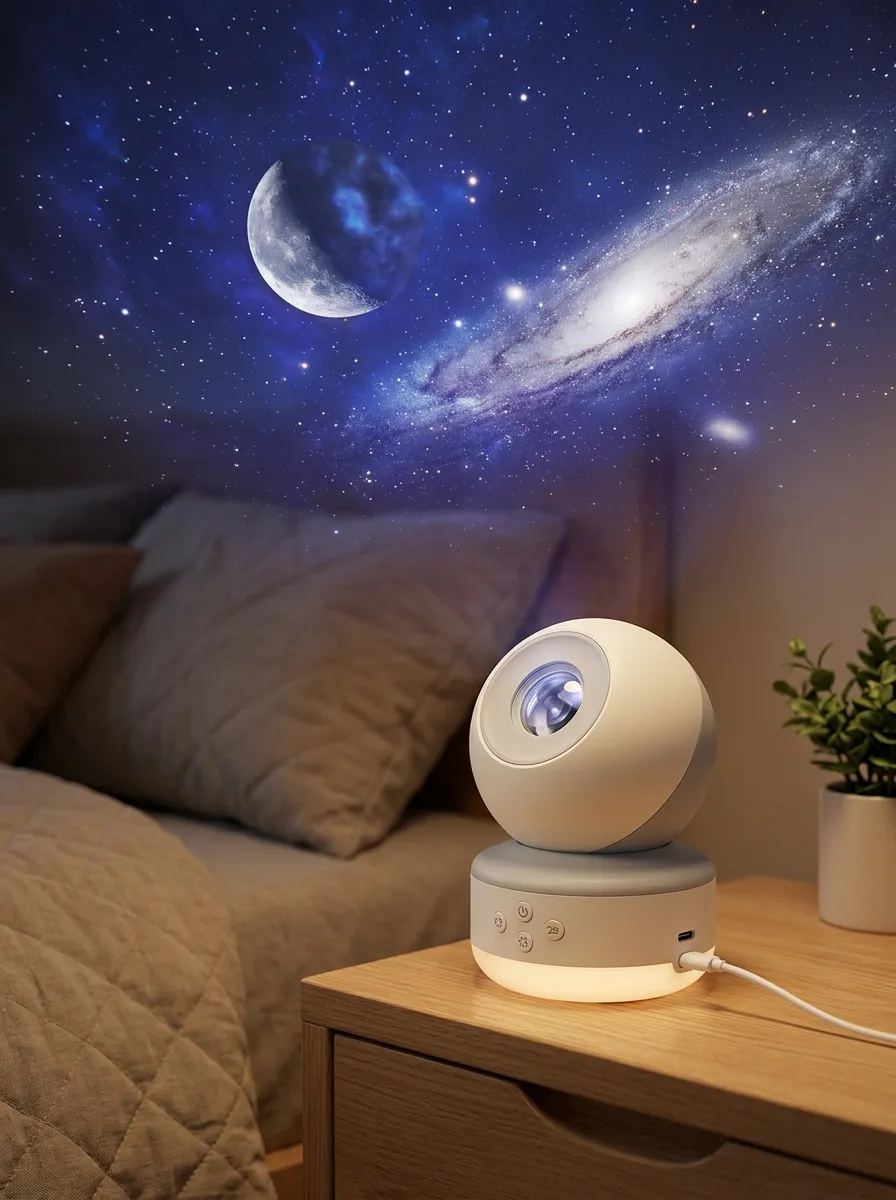 Galaxy Moon Projector Night Light