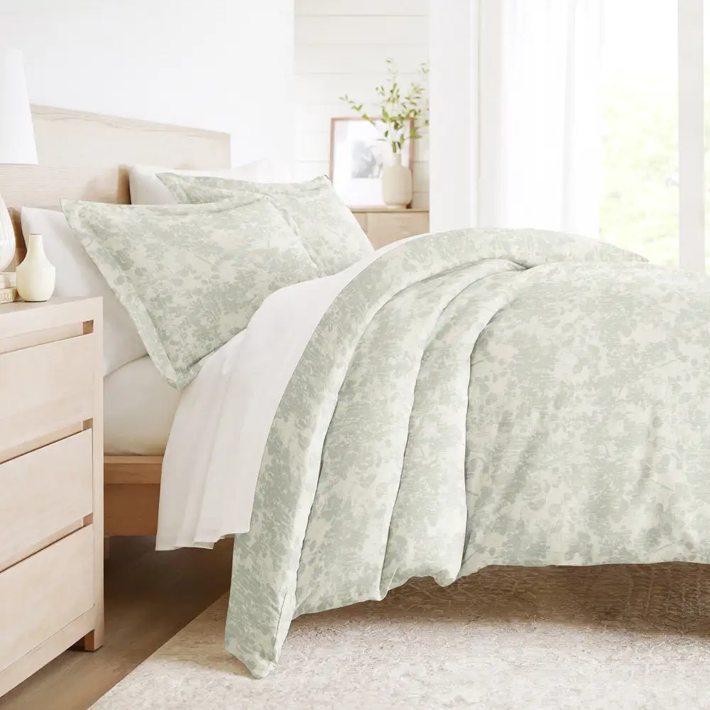 Weathered Floral Pattern Duvet Cover Set