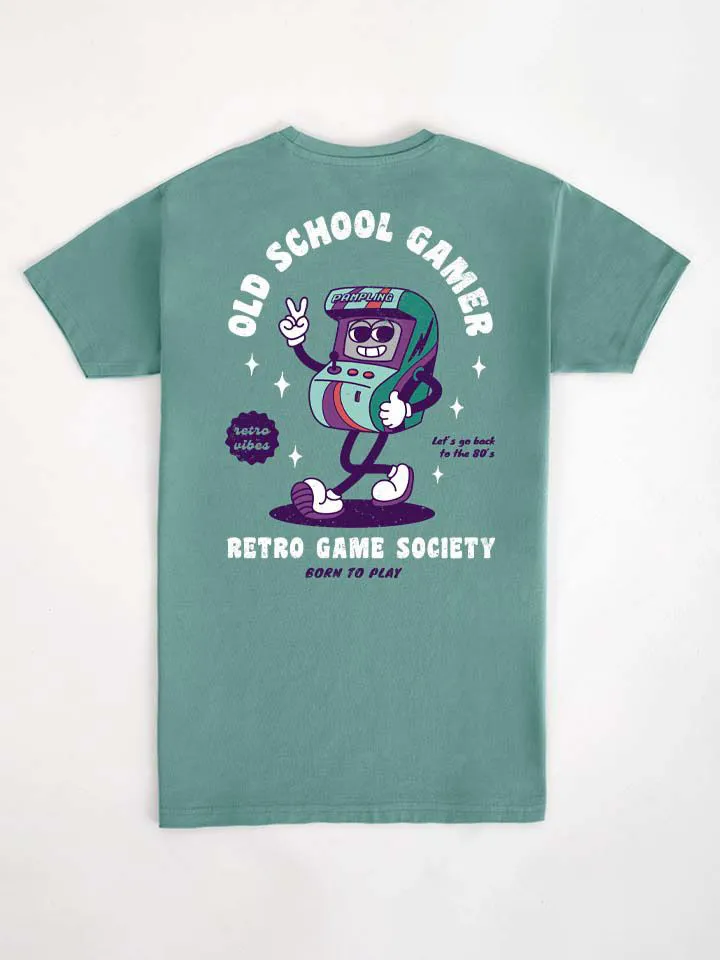 Old School Gamer Pattern T-Shirt