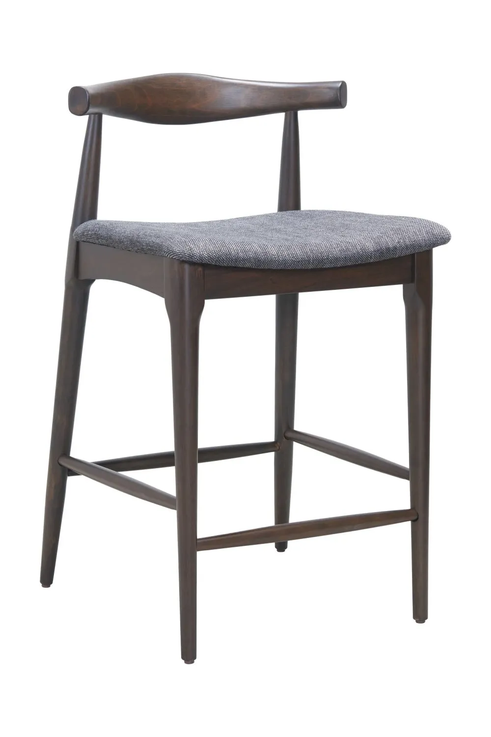 Refined Wooden Counter Stool