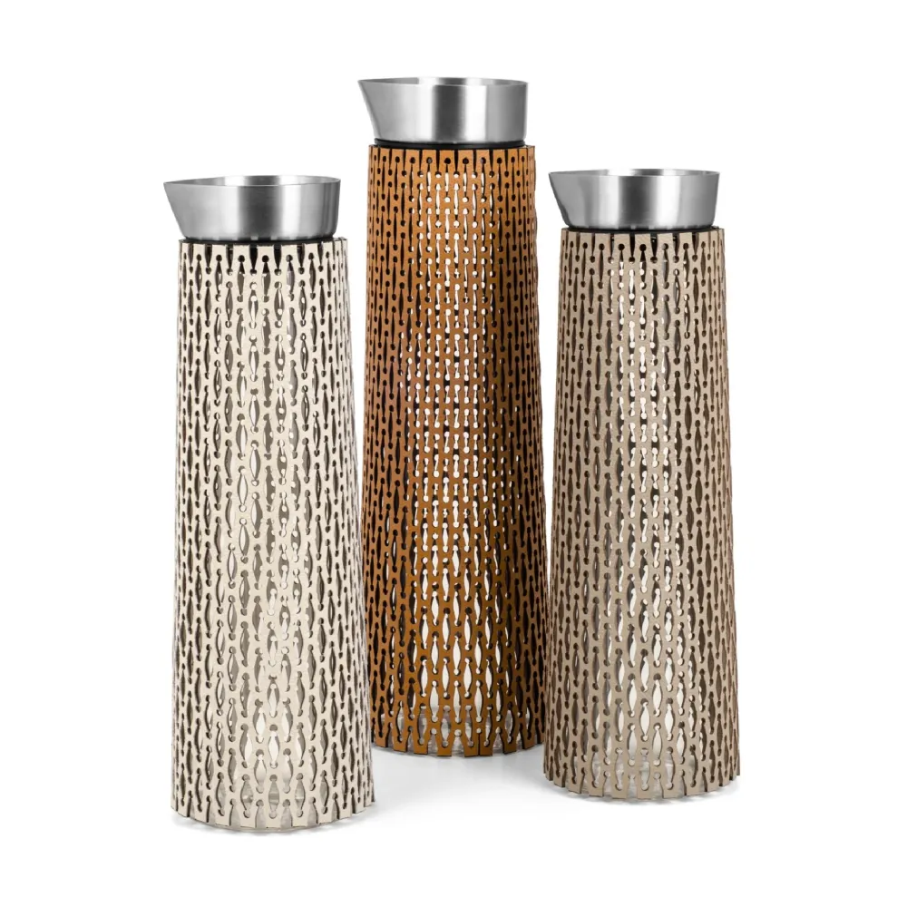 Leather-Wrapped Glass Carafe