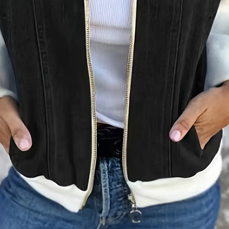Patchwork Denim Zip Jacket