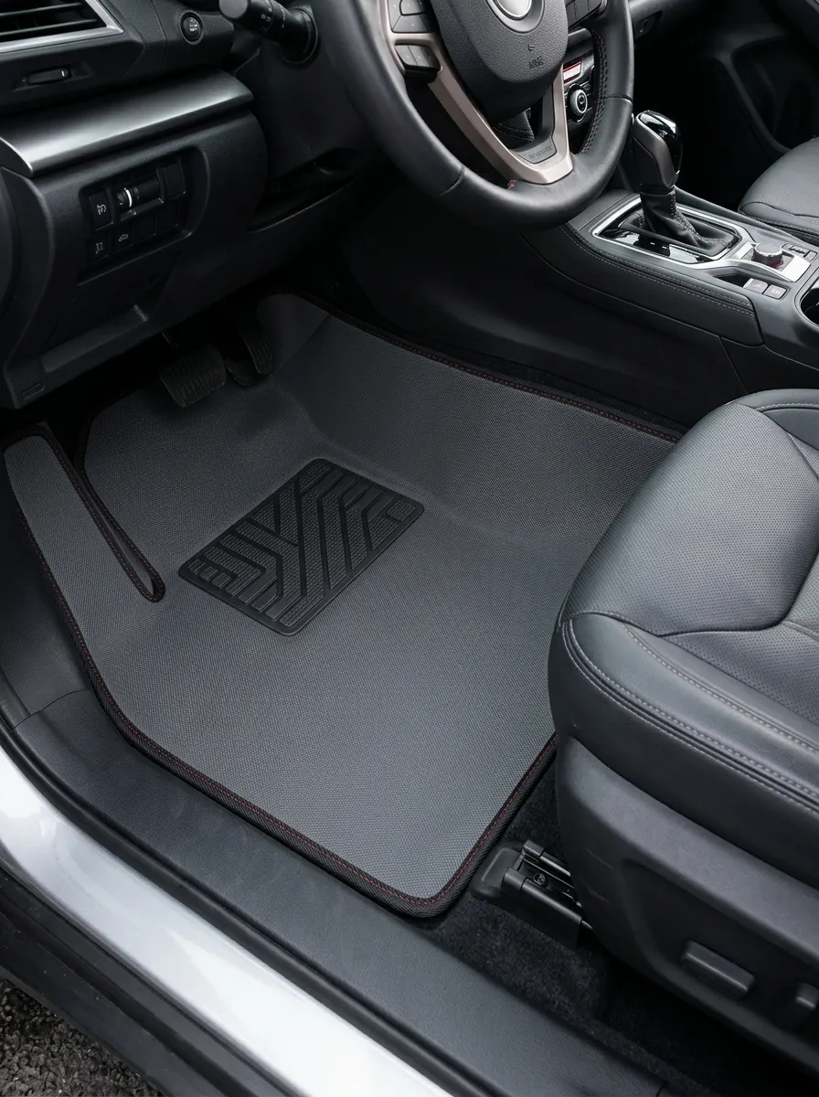 Refined Textured-Look Floor Mats